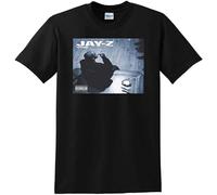 Jay Z MEN - Camiseta de vinilo con diseño de Rocafella, Negro, XXL
