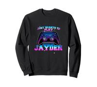 JAYDEN - LEVEL UP con controller: SOLO QUIERE JUGAR Sudadera