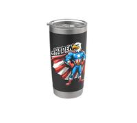 Jayden USA Eagle - Superhéroe patriótico para niños con nombre Jayden Vaso térmico de acero inoxidable de doble pared