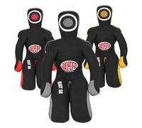 JAYEFO Beast 58 BJJ Brazilian JIU Jitsu Wrestling Chupete, sumisión, Mixto, Artes Marciales, Entrenamiento de MMA, Saco de Boxeo, práctica de Karate y Judo (Negro/Gris, 5 pies)