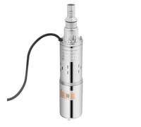 JAYEUW Bomba para pozos profundos, 24 V, 200 W, 1,5 m³/h, 30 m, altura de extracción, bomba de agua solar, cable de 17 m, para riego de granjas, transporte de agua