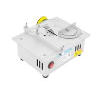 JAYEUW Sierra de mesa mini sierra de mesa con 4 cuchillas portátil de precisión multifunción 0,1-15 mm hoja de sierra de altura ajustable para proyectos de carpintería DIY