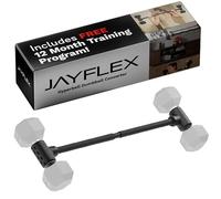 Jayflex Hyperbell Bar - Convierte mancuernas en barra, gimnasio compacto en casa, capacidad de 200 libras
