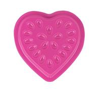 JAYIOLA 100 Piezas Bandeja para Extensiones de Pestañas Soporte para Goteo de Pestañas Bandeja con Base Bandeja de Corazón Material PVC Adecuada para Salones, Rosa Rosa
