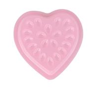 JAYIOLA 100 Piezas Bandeja para Extensiones de Pestañas Soporte para Goteo de Pestañas Bandeja con Base Bandeja de Corazón Material PVC Adecuada para Salones, Rosa Oscuro