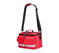 JAYIOLA Botiquín de Bolsa de Emergencia Organizador Impermeable Compartimentos Múltiples Material Resistente Adecuado para Hogar Oficina, Rojo