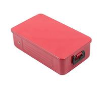 JAYIOLA Caja Indexadora de Brocas Estuche Portátil Organizador de Almacenamiento Contenedor Vacío Caja Dispensadora de Herramientas en Hierro Apta para Uso en, 18.7cmx9.8cmx5cm