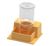 JAYIOLA Dispensador de Agua para Reptiles, Bebedero, Botella de Agua Y Equipo de Terrario Extraíble para Una Fácil Limpieza para Geckos, Salamandras Y Otros a, Amarillo