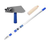 JAYIOLA Paleta Esquinera para Yeso Llana de Esquina para Enlucido Y Empaste Aleación de Aluminio Inoxidable Mango de Madera Antideslizante Permite Acabados Un, 3.6 M Rod