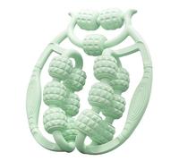 JAYIOLA Rodillo de Piernas Masajeador Muscular con Quince Ruedas y Diseño Circular de Abrazadera 360° Material PP Adecuado para Ejercicio en Interior, Verde