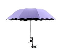 JAYIOLA Sombrilla de Playa con Clip Ajustable, Paraguas Multifuncional, Sombrilla para Silla de Playa para Uso en Jardín, Césped y Carrito de Golf, Funda Multiuso, PÚrpura