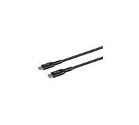 JAYM - Cable premium de 2,50 m - USB-C a USB-C (compatible con Android y Apple) - Carga rápida 3A Power Delivery - Garantía de por vida - Ultra reforzado - Fibra Dupont Kevlar - Longitud 2,5 metros