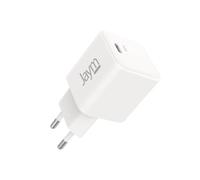 Jaym - Cargador de corriente rápida GaN 65 W USB-C PD & PPS compatible con iPhone 17/16/15, Samsung Galaxy S26/S25/S24, Google Pixel, iPad, Xiaomi, color blanco