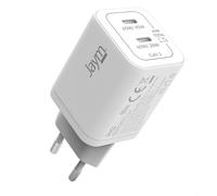 Jaym Cargador de pared 5A Doble USB-C 65W PD PPS GaN Carga rápida,