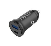 Jaym Cargador para coche de 30 W USB-A QC / USB-C PD rápido.,