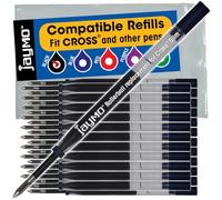Jaymo Recambio para Cross Slim 8910-1 - Mide 102 mm de largo - Recambio de bolígrafo de gel - 24 negro