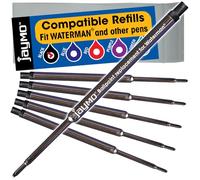 Jaymo - Waterman Ballpoint Compatible Refills (6 Waterman Negro)