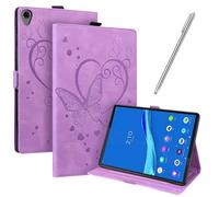 JayModCase Funda para Lenovo Tab M8 FHD TB-8705F/N/M8 HD TB-8505F/X/M8 3rd Gen TB-8506, PU Protectora Carcasa con Función de Soporte, Ángulo de Pie Ajustable (Morado)