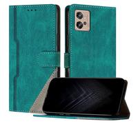 JayModCase Funda para Motorola Moto G32, Funda Flip Folio de Cuero Sintético con Ranura | Cierre Magnético | Soporte Plegable | Tarjetero y Monedero - Verde