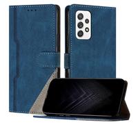 JayModCase Funda para Samsung Galaxy A33 5G, Funda Flip Folio de Cuero Sintético con Ranura | Cierre Magnético | Soporte Plegable | Tarjetero y Monedero - Azul