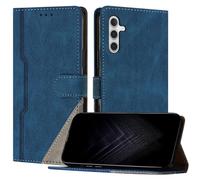 JayModCase Funda para Samsung Galaxy A34 5G, Funda Flip Folio de Cuero Sintético con Ranura | Cierre Magnético | Soporte Plegable | Tarjetero y Monedero - Azul
