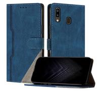JayModCase Funda para Samsung Galaxy A40, Funda Flip Folio de Cuero Sintético con Ranura | Cierre Magnético | Soporte Plegable | Tarjetero y Monedero - Azul