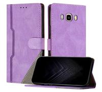 JayModCase Funda para Samsung Galaxy J510/ J5 2016, Funda Flip Folio de Cuero Sintético con Ranura | Cierre Magnético | Soporte Plegable | Tarjetero y Monedero - Morado