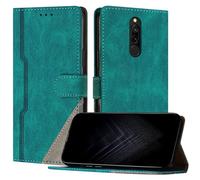 JayModCase Funda para Xiaomi Redmi 8 / 8A, Funda Flip Folio de Cuero Sintético con Ranura | Cierre Magnético | Soporte Plegable | Tarjetero y Monedero - Verde