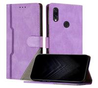 JayModCase Funda para Xiaomi Redmi Note 7/ Note 7 Pro, Funda Flip Folio de Cuero Sintético con Ranura | Cierre Magnético | Soporte Plegable | Tarjetero y Monedero - Morado