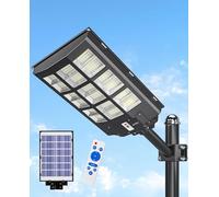 JAYNLT Y-3600W Farolas Solares Exterior, 360000LM 6500K Luces Inundación Seguridad, IP67 Impermeables Farola Solar Potente con Sensor Movimiento, Foco Solar Exterior para Patio, Calzadas, Calle