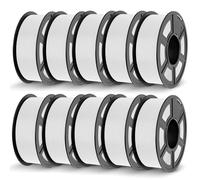 JAYO Blanco PLA Filamento 1.75mm 11kg 10 Pack