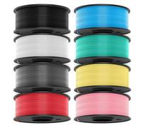 JAYO Filamento PLA Meta de 1,75 mm, PLA 3D para impresora 3D, bobina de 250 g, 8 paquetes, total 2 kg