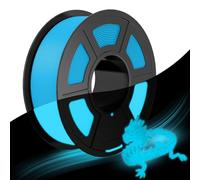 JAYO Glow in the Dark Filament PLA 1.75mm - Filamento PLA que Brilla en la Oscuridad, 1.1 kg (100 g más), Alta Luminosidad, Tolerancia ±0.02 mm, Azul, para Letreros y Decoración
