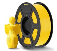 JAYO PLA+ Filamento 1.75 mm, Filamento PLA Plus con mayor resistencia para impresoras 3D, Precisión dimensional +/- 0.02 mm, Neatly Wound, Carrete de 1.1 kg (2.42 LBS, 330 M), PLA+ Amarillo Puro