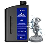 JAYO Resina Lavable en Agua 2KG para Impresora 3D, Fotopolímera Rápida UV 405nm Estándar 4K/6K/8K LCD/DLP/SLA, Alta Precisión, Bajo Olor, Gris 2000g