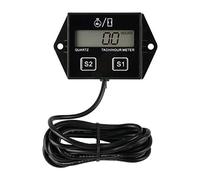 Jayron JR-HM011N LCD Tacómetro Inductivo de Gasolina Tacómetro Reiniciable/Medidor de Horas Impermeable para Paramotores,Ultraligeros,Generadores,Cortacésped,Motocicleta