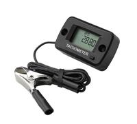 Jayron LCD Digital Gasolina Tacómetro Inductivo Impermeable para Motocicleta Motocross Cortacésped Quitanieves Generador Scooter Motosierra