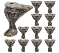 Jayruit 12 patas de muebles, patas de aleación de zinc, protector de esquina, patas de repuesto para joyeros de madera, 5XHNW8P02YACL798II3RRL1E991T1