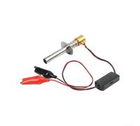 Jayruit Motor Nitro para arrancador para encendedor de brillo RC 6V-24V, cuerpo de metal dorado con indicador LED para helicóptero, barco, coche (dorado)