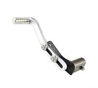 Jayruit Palanca de cambio de motocicleta de aleación de aluminio mecanizada CNC, cabezal ergonómico de palanca de cambios para Dirt Bike para ATV transmisión manual personalizada (plata)