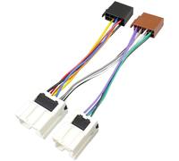 Jayubien Arnés de cableado de radio ISO para adaptador de cable estéreo Nissan 1995-2008, compatible con conector de radio Infiniti 1990-2008, enchufe estéreo de coche de 10 pines/6 pines