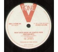 JAYVEE'S - RIGHT BACK WHERE WE STARTED FROM 7 INCH (7" 45) UK V TONE 1981 (Katalog-Nummer: VTONE001)
