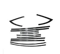 JAYWIS 10 Tiras Selladoras Para Ventanas De Coche Para Tesla Para Model 3 2017-2023 Moldura Exterior Acero Cromado Negro Para Cubierta Lateral Banda sellado exterior(Negro)