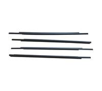 JAYWIS 4 Burletes Para Ventanas De Coche Para Mitsubishi Para Outlander 2007-2012/2013-2018 Burlete Exterior Para Moldura Lateral Banda sellado exterior(2013-2018 negro)