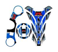JAYWIS Accesorios para motocicleta, pegatina, almohadilla para tanque de combustible, horquilla, abrazadera superior de árbol Triple para SUZUKI GSXR GSX-R 600 750 1000 K11 K8 K7 Almohadillas de tanqu