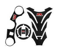 JAYWIS Accesorios para motocicleta, pegatina, almohadilla para tanque de combustible, horquilla, abrazadera superior de árbol Triple para SUZUKI GSXR GSX-R 600 750 1000 K11 K8 K7 Almohadillas de tanqu