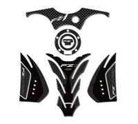 JAYWIS Adhesivo Lateral para Depósito De Combustible De Motocicleta para FZ1 FZ8, Kit De Pegatinas Protectoras Impermeables para FAZER Pegatina Depósito(Negro 1)