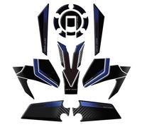 JAYWIS Adhesivo Lateral para Depósito De Combustible De Motocicleta para MT 09 MT-09 2024, Kit De Protección para Las Rodillas Y El Carenado. Pegatina Depósito(Azul,X-1)