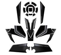 JAYWIS Adhesivo Lateral para Depósito De Combustible De Motocicleta para MT 09 MT-09 2024, Kit De Protección para Las Rodillas Y El Carenado. Pegatina Depósito(Negro,X-1)