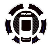 JAYWIS Adhesivo Lateral para Depósito De Combustible De Motocicleta para MT-09 SP MT 09 SP 2024, Almohadilla De Tracción para Rodillas. Pegatina Depósito(Negro 2)